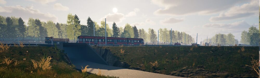 Havainnekuva Naistenmatkantieltä, jossa kulkee Ratikka.