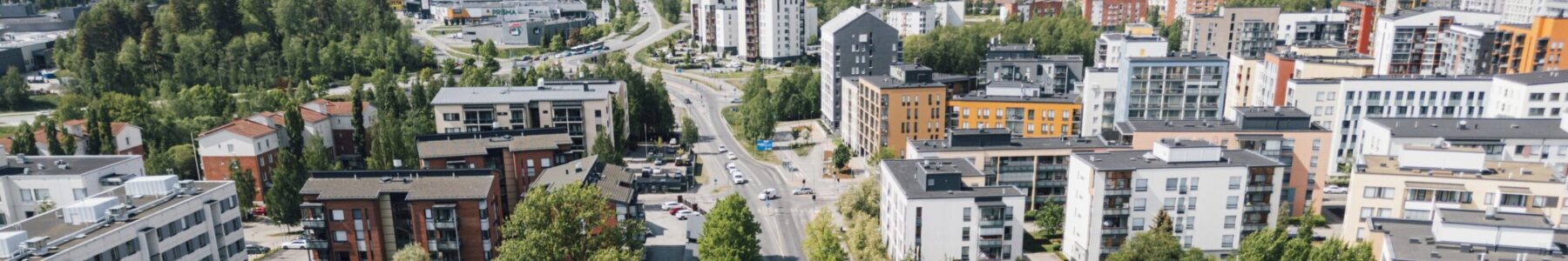 Ilmakuva Härmälästä Partolan suuntaan.