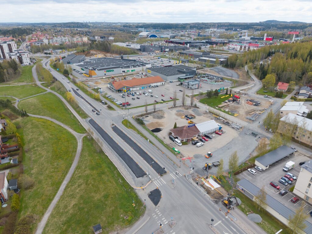 Ilmakuva Partolasta Naistenmatkantieltä.