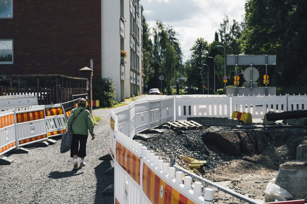 Jalankulkija Härmälässä